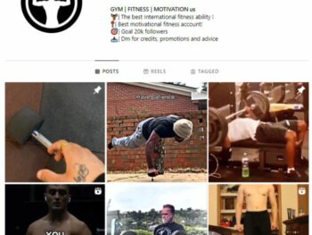 11K Male Fitness Gym Instagram Account for sale