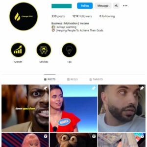 120K Business Motivation Instagram Account for sale