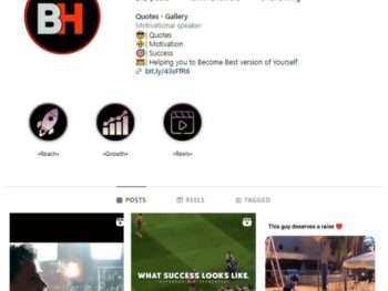 130K Success Motivation Instagram Account for sale