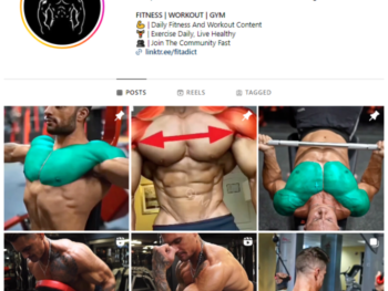 155K Workout Fitness Gym Instagram Account for sale