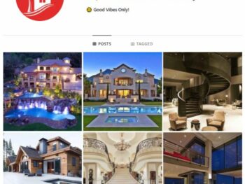 17K Luxury Mansions Instagram Account for sale