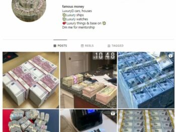 17K Money Millionaire Instagram Account for sale