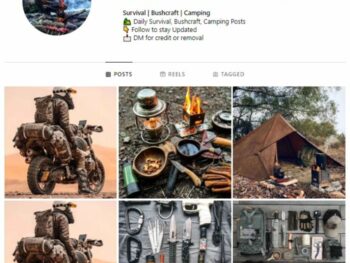 18K Survival Camping Instagram Account for sale