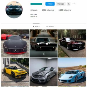 1K Automotive Car Instagram Account for sale