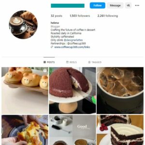 1K Desserts Cakes Instagram Account for sale