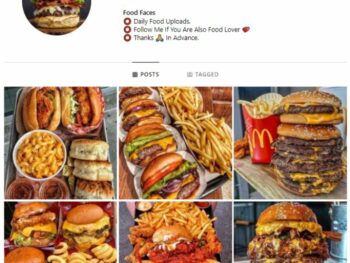 1K Fast Food Instagram Account for sale