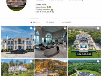 1K Luxury Houses Instagram Account for sale