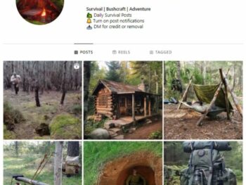 1K Survival Camping Instagram Account for sale