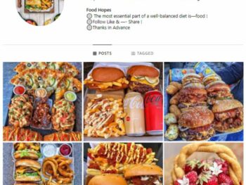 1K Tasty Food Instagram Account for sale