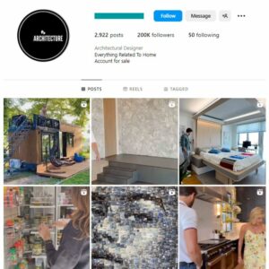 200K Architecture Art Instagram Account for sale