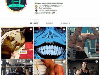 20K Workout Fitness Gym Instagram Account for sale
