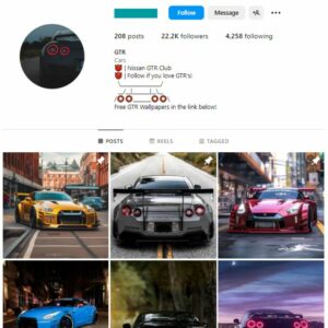 22K Super Cars Instagram Account for sale