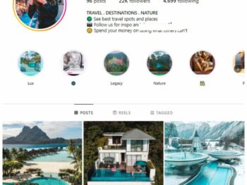 22K Travel Destinations Instagram Account for sale