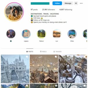 23K Travel Explore Instagram Account for sale
