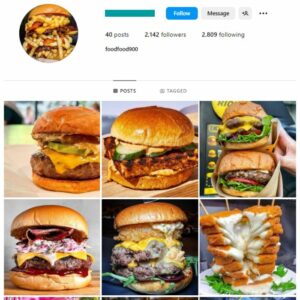 2K Delicious Food Instagram Account for sale