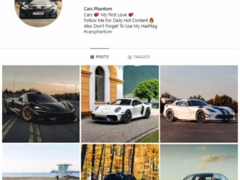 2K Exotic Cars Instagram Account for sale