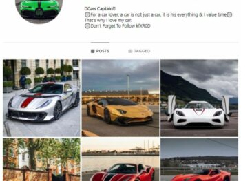 2K Fast Cars Instagram Account for sale