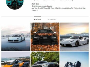 2K Luxury Cars Instagram Account for sale