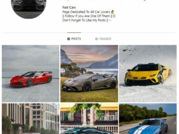 2K Luxury Cars Instagram Account for sale