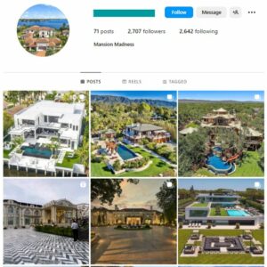 2K Luxury Houses Instagram Account for sale