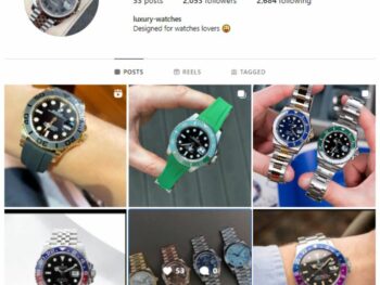 2K Luxury Watches Instagram Account for sale