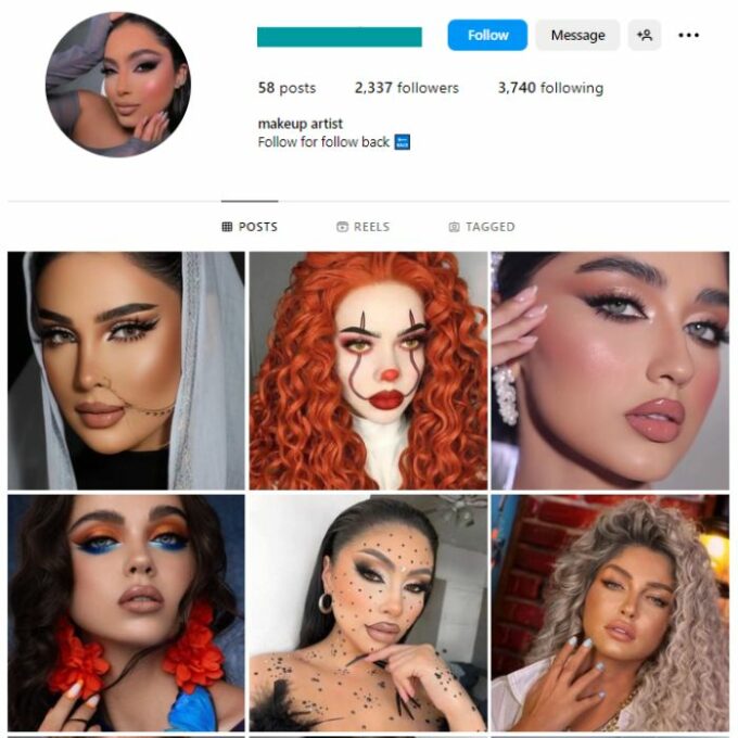 2K Makeup Beauty Instagram Account for sale