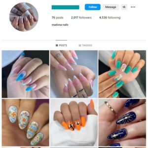 2K Nails Makeup Instagram Account for sale