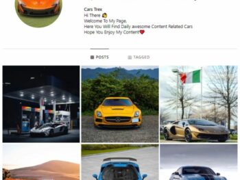 2K Super Cars Instagram Account for sale