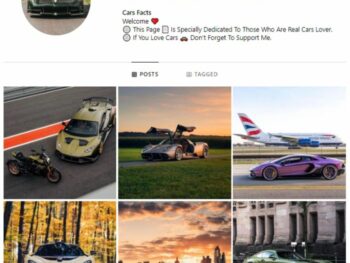2K Super Cars Instagram Account for sale