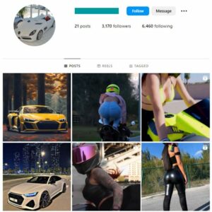 3K Bikes Cars Instagram Account for sale