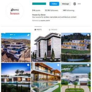 50K Real Estate Mansions Instagram Account for sale