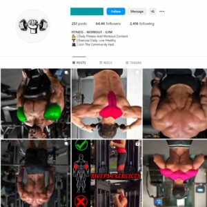 60K Fitness Gym Instagram Account for Sale