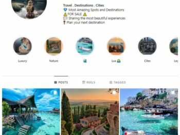 60K Travel Destinations Instagram Account for sale