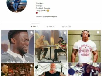 640K The Rock Fan Instagram Account for sale