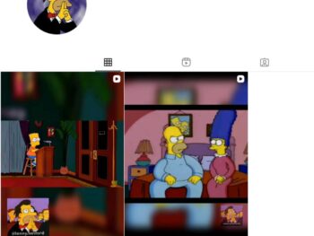80K Funny Simpsons TV show Instagram Account for Sale