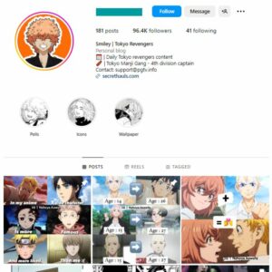 95k Anime Instagram Account for sale