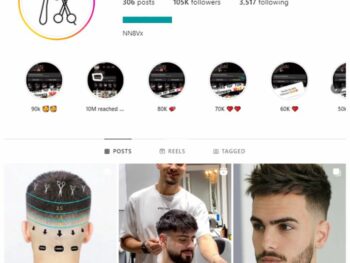 105K Hairstyle Barber Instagram Account for sale