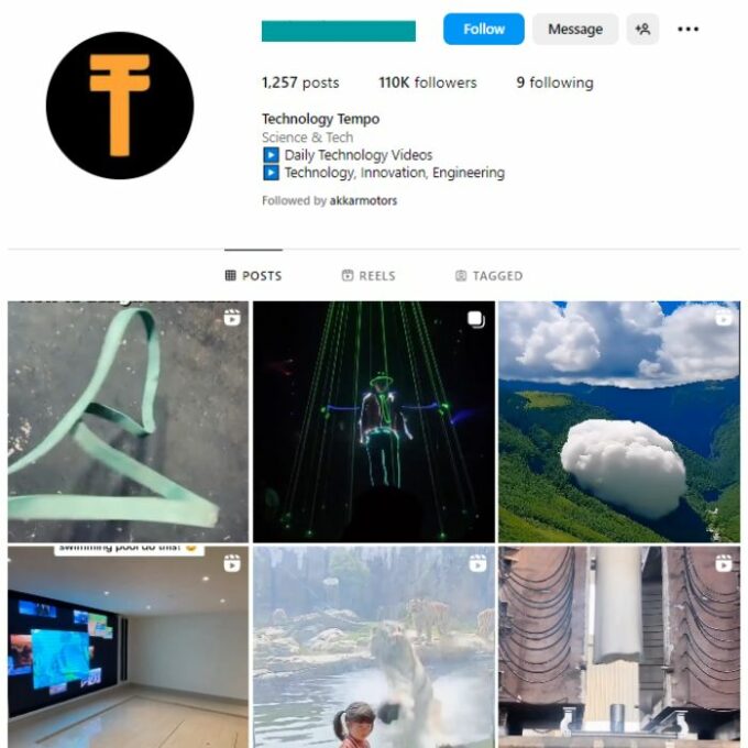 110K Tech Gadgets Instagram Account for sale