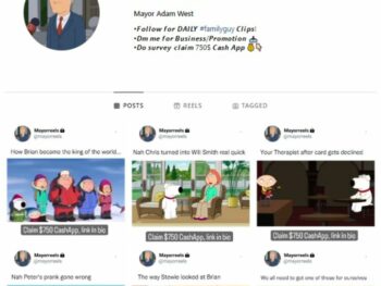 11K Family Guy Instagram Account for sale