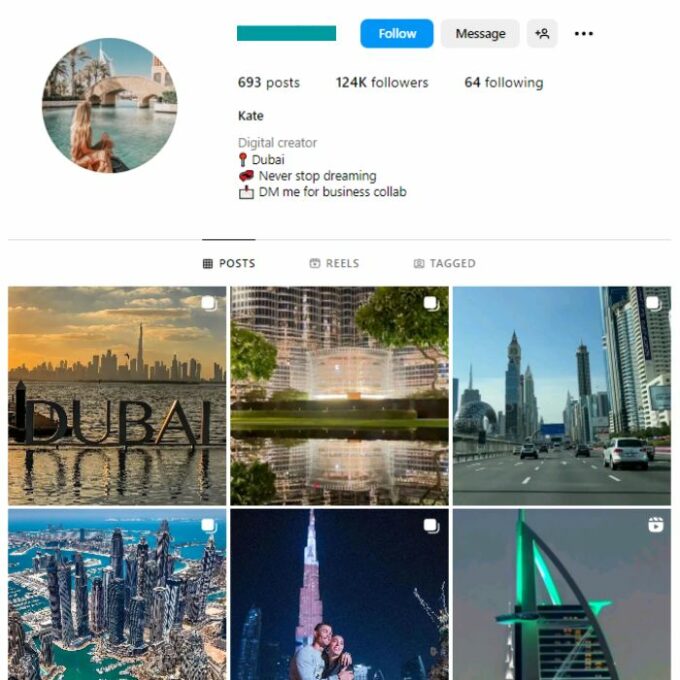 120K Dubai Explore Instagram Account for sale