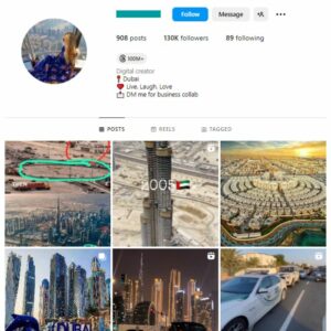130K Dubai Travel Instagram Account for sale