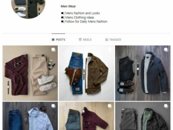 13K Men's Fashion Outfits Instagram Account for sale