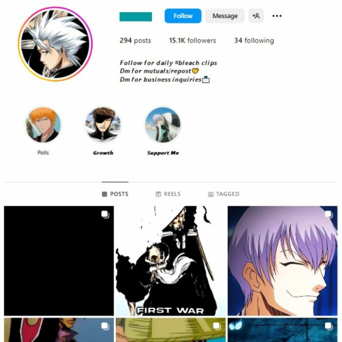 15k Anime Instagram Account for sale