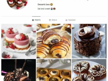 1K Desserts Cakes Instagram Account for sale