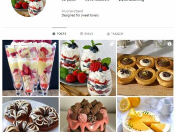 1K Desserts Cakes Instagram Account for sale