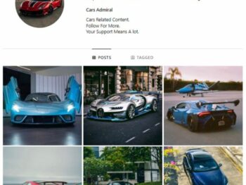 1K Exotic Cars Instagram Account for sale