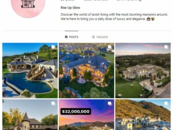 1K Real Estate Mansions Instagram Account for sale