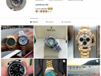1k Luxury Watches Instagram Account for sale