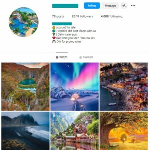 20K Destinations Nature Instagram Account for sale