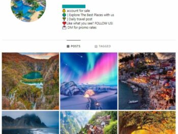 20K Destinations Nature Instagram Account for sale